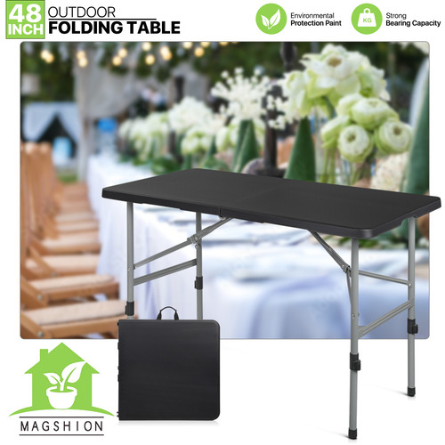4ft black portable - portable, folding